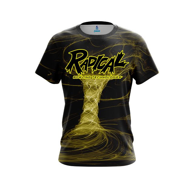 Radical Electrical Tornado Yellow CoolWick Bowling Jersey