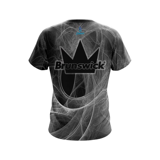 Brunswick Energy Swirls Black CoolWick Bowling Jersey - Image 2