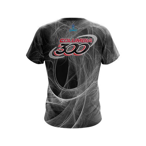 Columbia 300 Energy Swirls Black CoolWick Bowling Jersey - Image 2