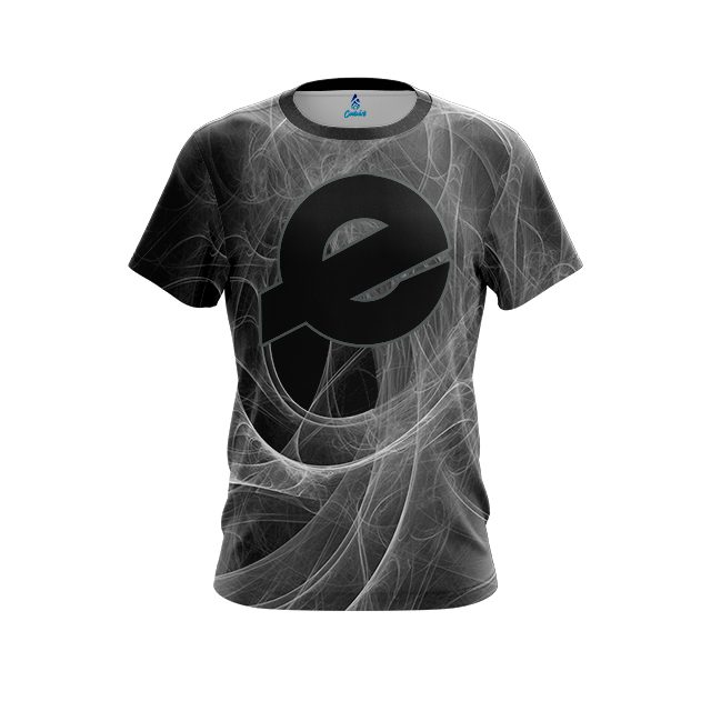 Ebonite Energy Swirls Black CoolWick Bowling Jersey