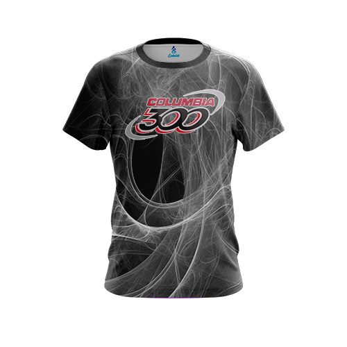 Columbia 300 Energy Swirls Black CoolWick Bowling Jersey