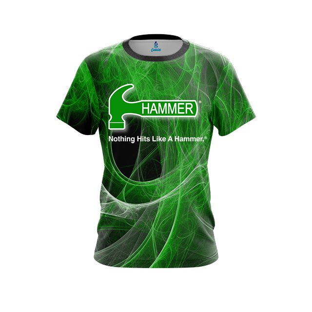 Hammer Energy Swirls Green CoolWick Bowling Jersey