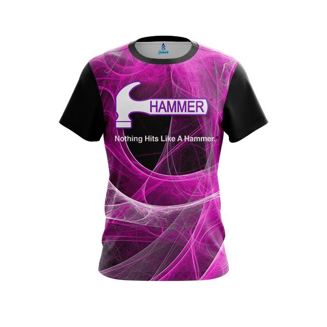 Hammer Energy Swirls Pink CoolWick Bowling Jersey