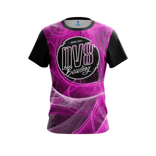 DV8 Energy Swirls Pink CoolWick Bowling Jersey
