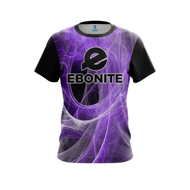 Ebonite Energy Swirls Purple CoolWick Bowling Jersey