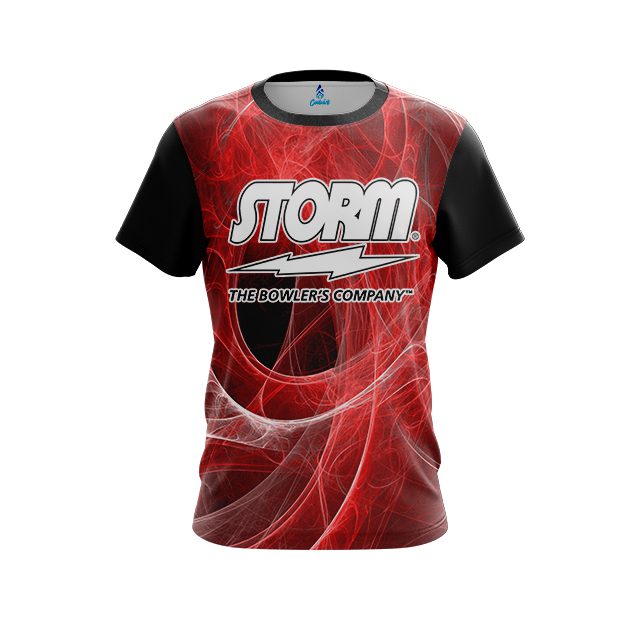 Storm Energy Swirls Red CoolWick Bowling Jersey