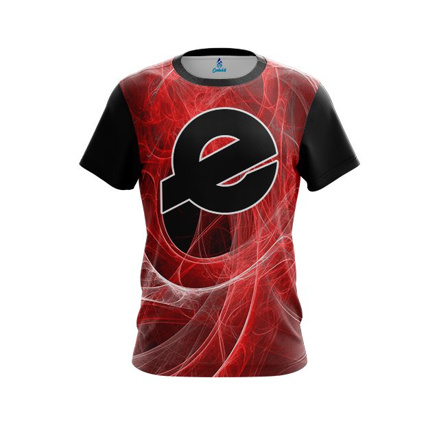Ebonite Energy Swirls Red CoolWick Bowling Jersey