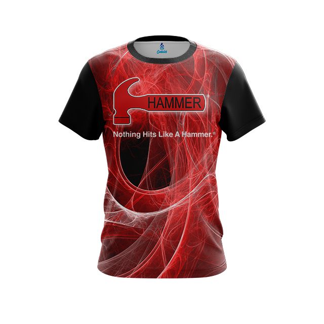 Hammer Energy Swirls Red CoolWick Bowling Jersey