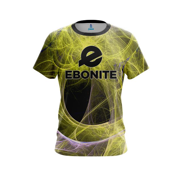 Ebonite Energy Swirls Yellow CoolWick Bowling Jersey