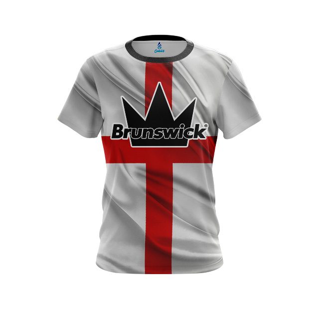 Brunswick English Flag CoolWick Bowling Jersey