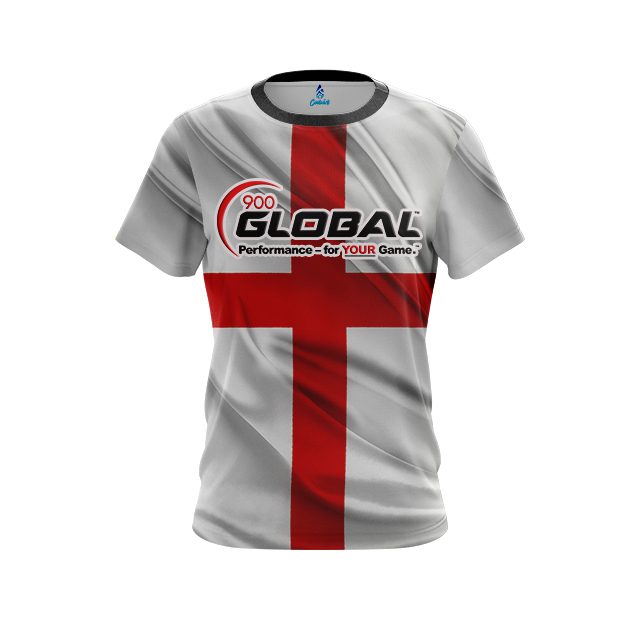 900 Global English Flag CoolWick Bowling Jersey
