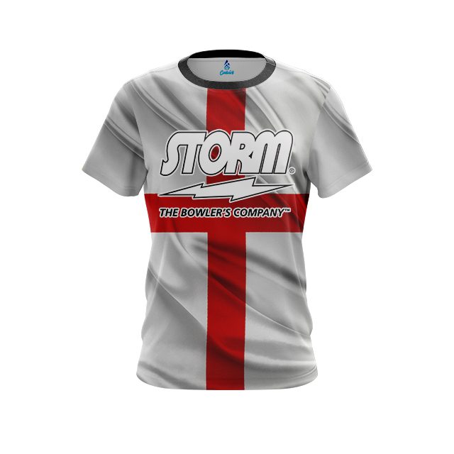 Storm English Flag CoolWick Bowling Jersey