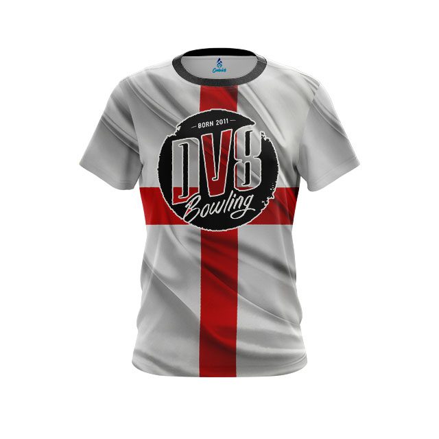 DV8 English Flag CoolWick Bowling Jersey