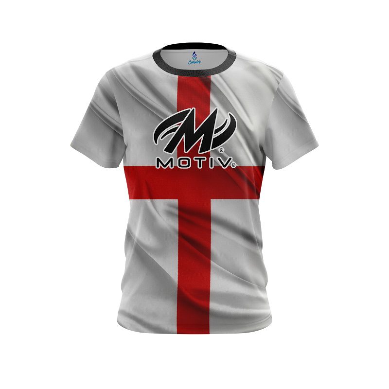 Motiv English Flag CoolWick Bowling Jersey