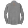 Rhino Page Signature CoolWick Microfleece 1/2 Zip Pullover Grey Orange - Image 2