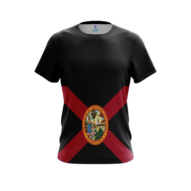 Plain Florida Flag CoolWick Bowling Jersey