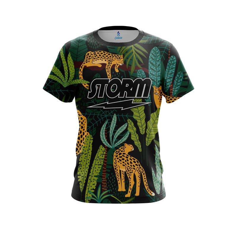 Storm Forest Leopard CoolWick Bowling Jersey
