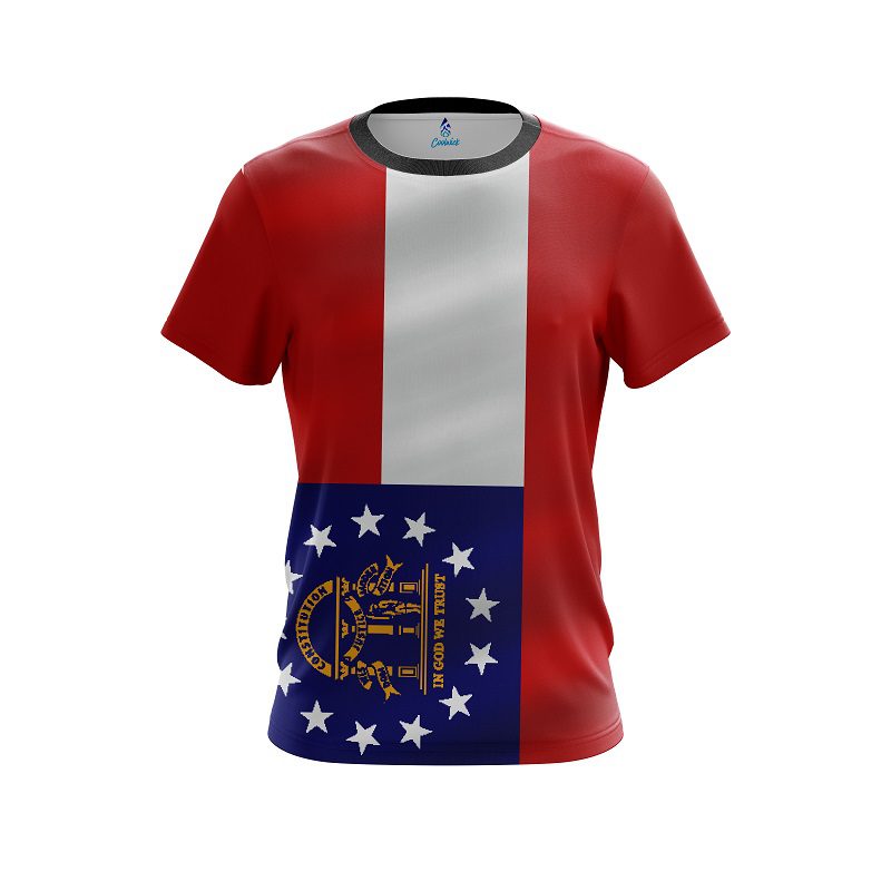 Georgia Flag CoolWick Bowling Jersey