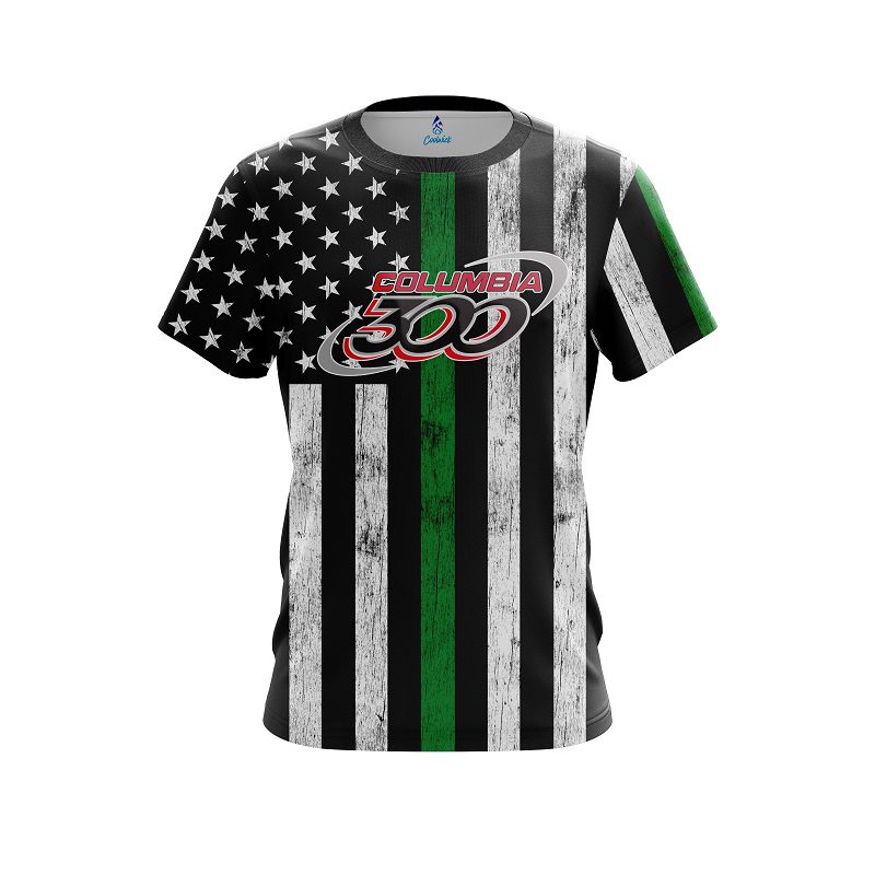 Columbia 300 Green Line CoolWick Bowling Jersey