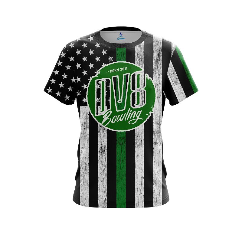 DV8 Green Line CoolWick Bowling Jersey