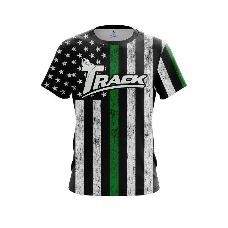 Track Green Line CoolWick Bowling Jersey