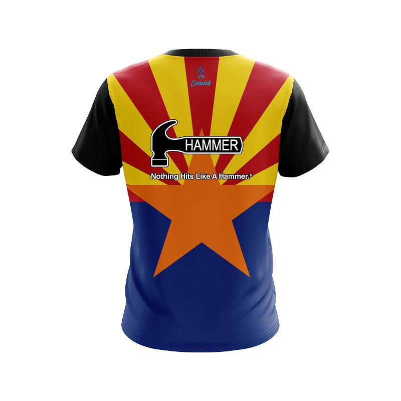 Hammer Arizona Flag CoolWick Bowling Jersey - Image 2