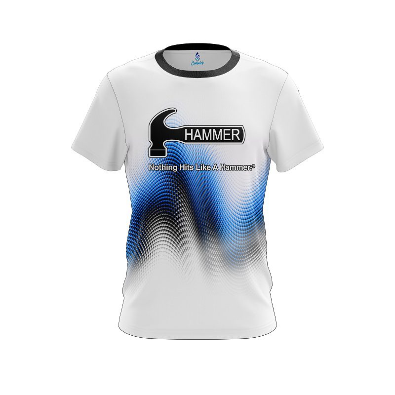 Hammer Blue Print CoolWick Bowling Jersey