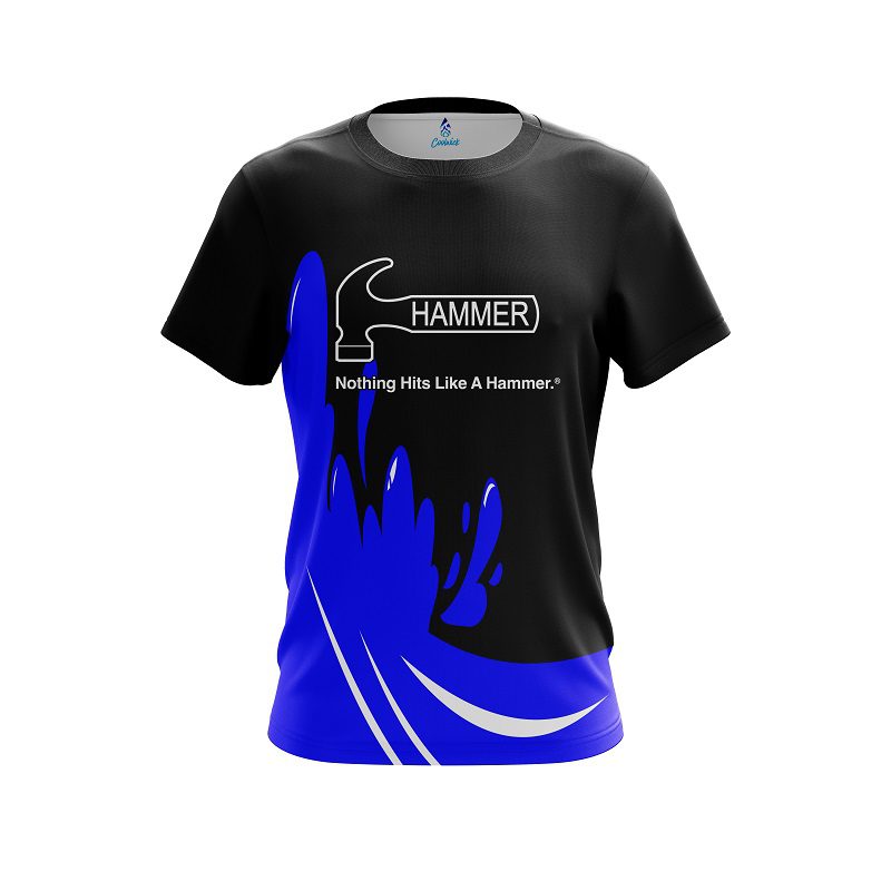 Hammer Blue Splash CoolWick Bowling Jersey
