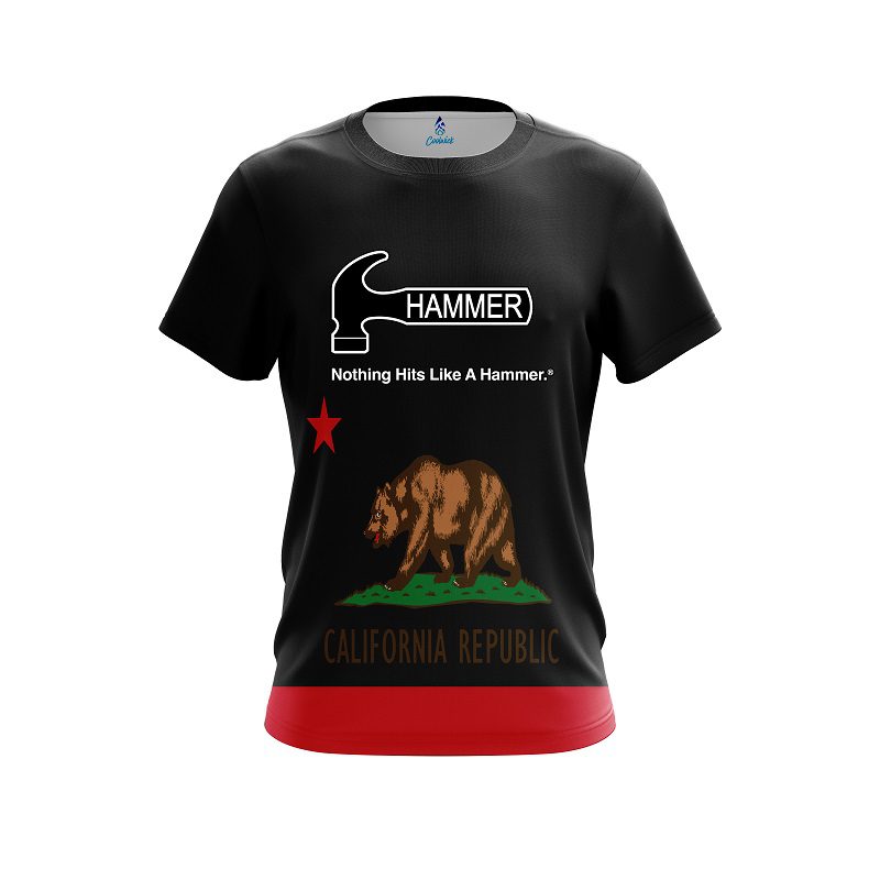 Hammer California Republic Flag CoolWick Bowling Jersey