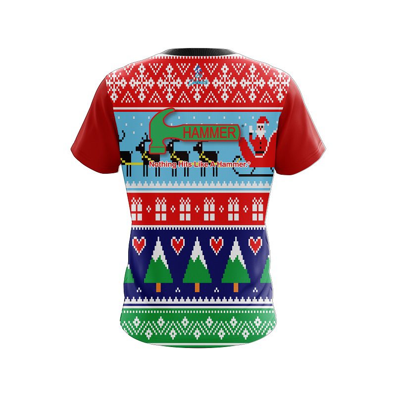 Hammer   Dirty Santa Red CoolWick Bowling Jersey - Image 2