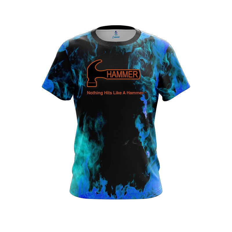 Hammer Blue Flame CoolWick Bowling Jersey
