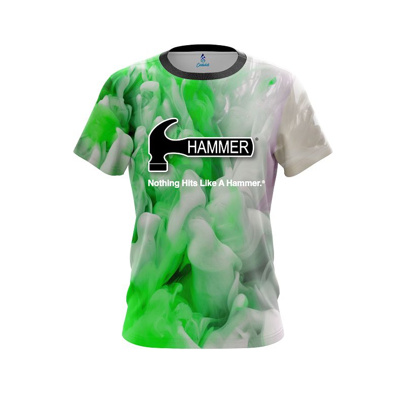 Hammer Green Clouds CoolWick Bowling Jersey