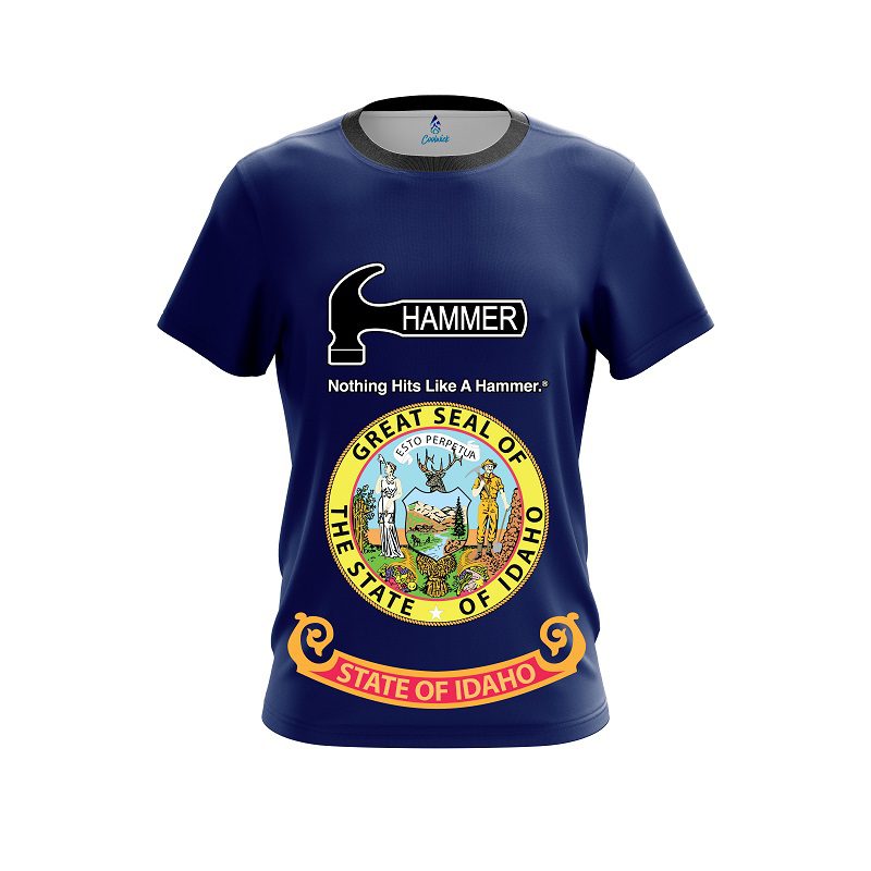 Hammer Idaho Flag CoolWick Bowling Jersey
