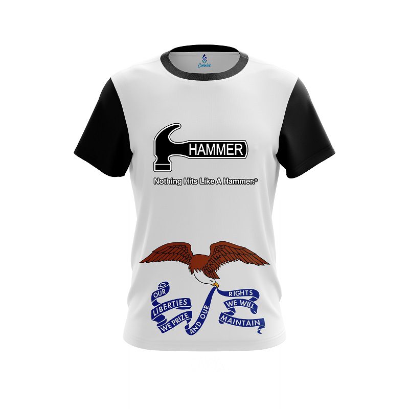 Hammer Iowa Flag CoolWick Bowling Jersey
