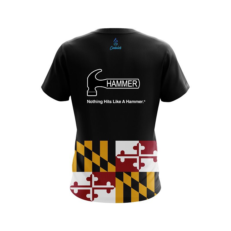 Hammer Maryland Flag CoolWick Bowling Jersey - Image 2