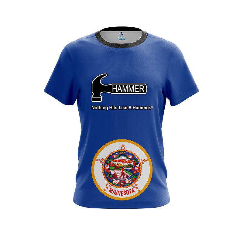 Hammer Minnesota Flag CoolWick Bowling Jersey