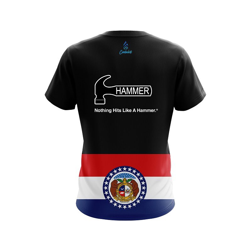 Hammer Missouri Flag CoolWick Bowling Jersey - Image 2