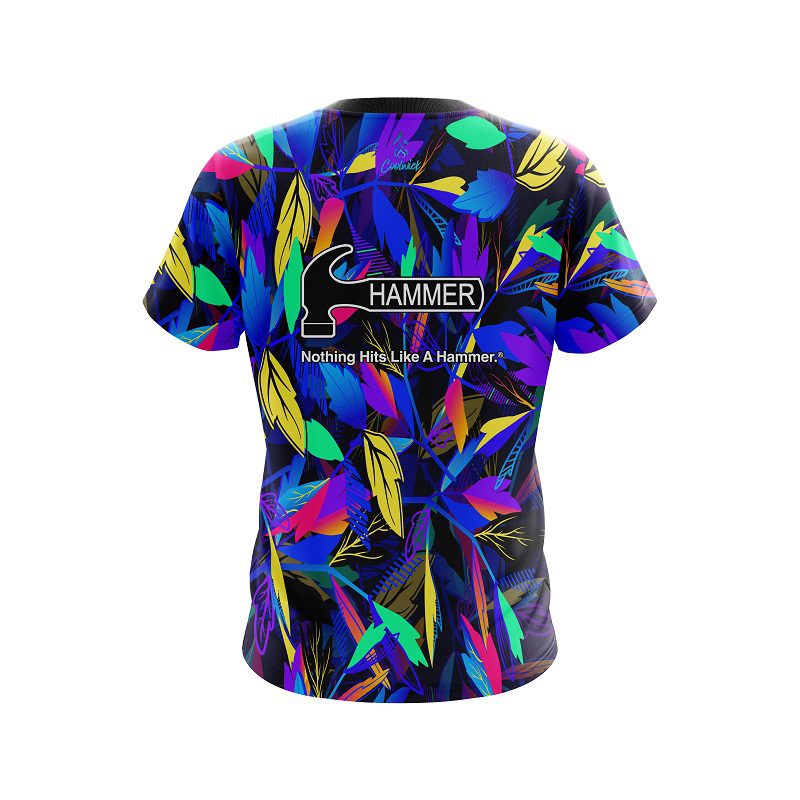 Hammer Neon Leafs CoolWick Bowling Jersey - Image 2