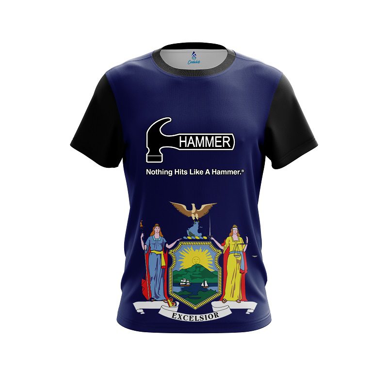 Hammer New York Flag CoolWick Bowling Jersey