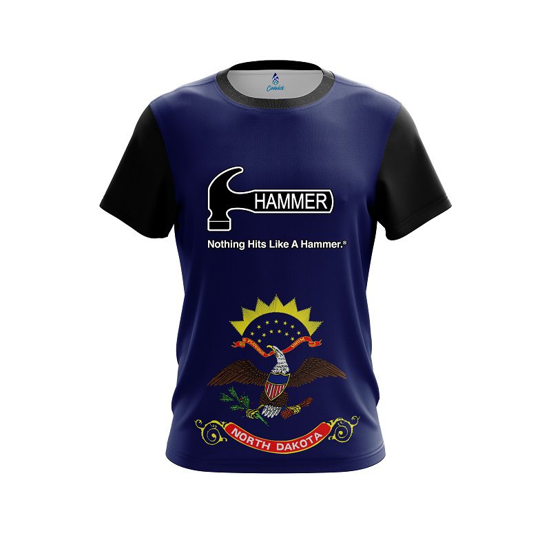 Hammer North Dakota Flag CoolWick Bowling Jersey