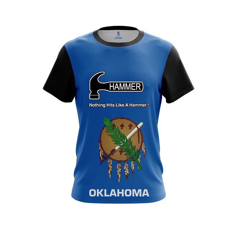 Hammer Oklahoma Flag CoolWick Bowling Jersey
