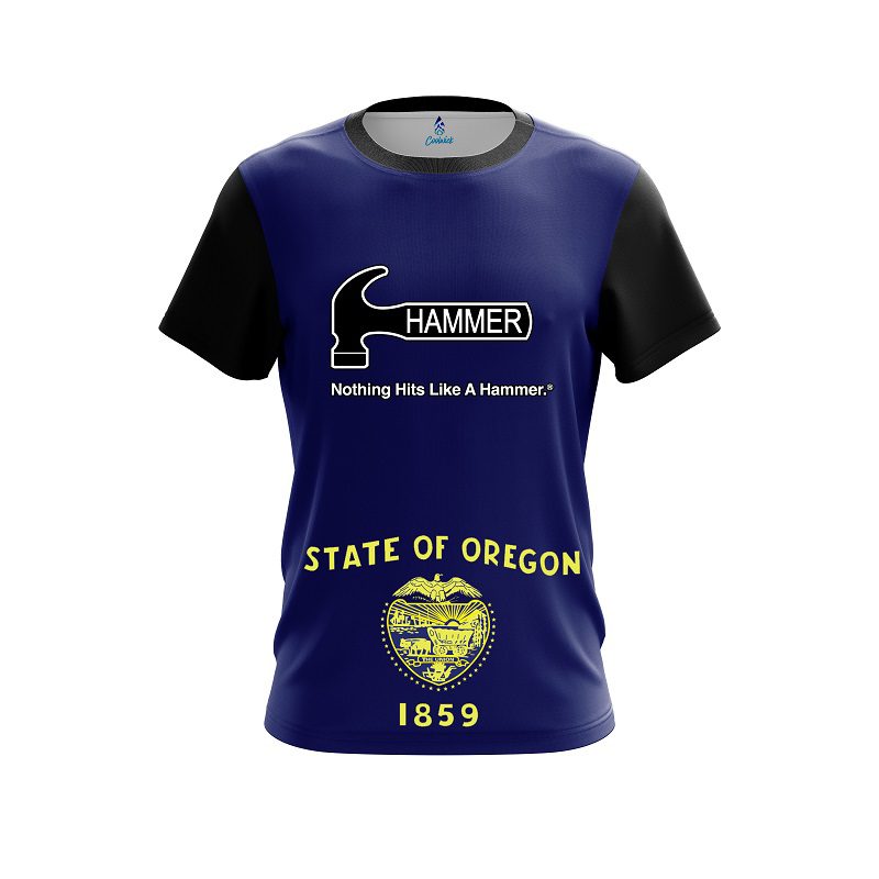 Hammer Oregon Flag CoolWick Bowling Jersey