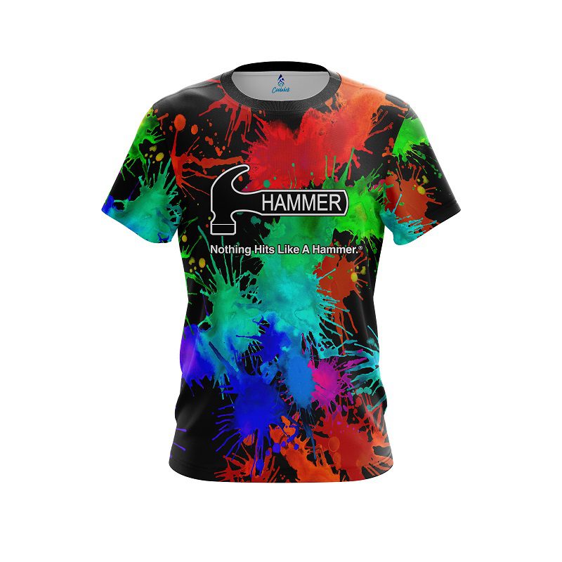 Hammer Paint Splatter CoolWick Bowling Jersey