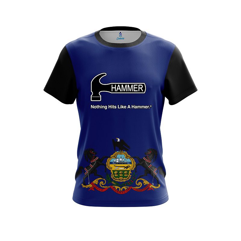 Hammer Pennsylvania Flag CoolWick Bowling Jersey