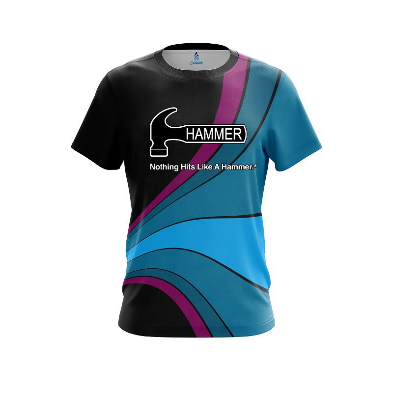 Hammer Retro Swirl CoolWick Bowling Jersey