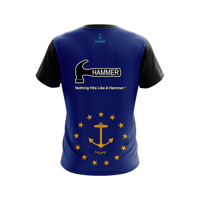 Hammer Rhode Island Flag CoolWick Bowling Jersey - Image 2