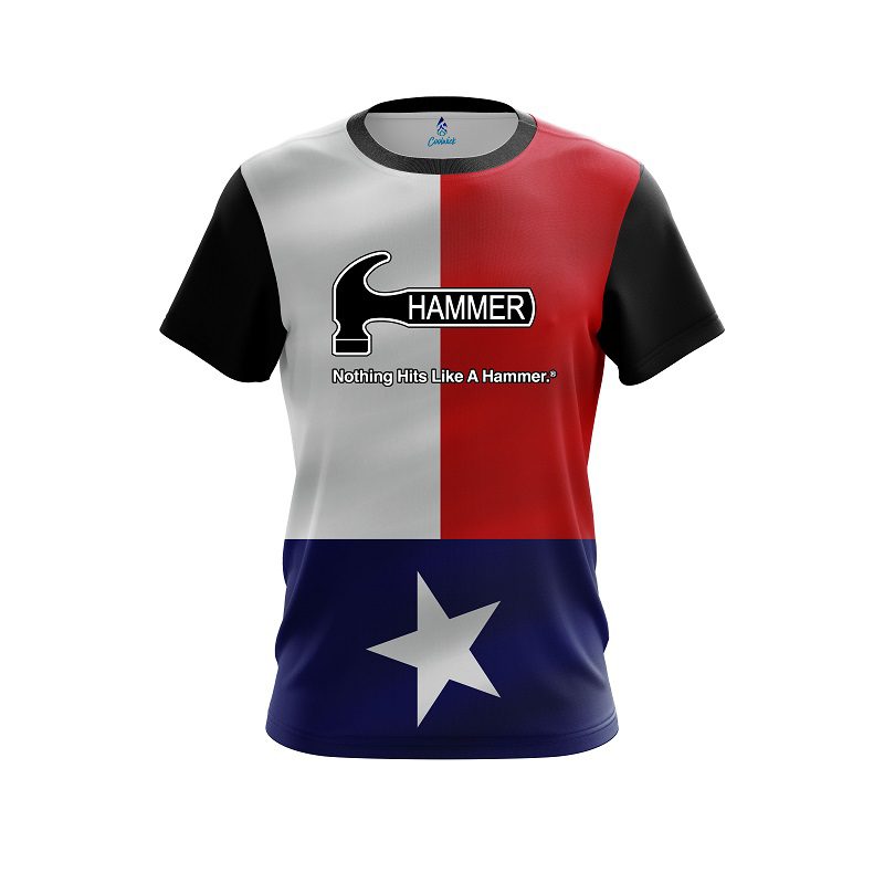 Hammer Texas Flag CoolWick Bowling Jersey
