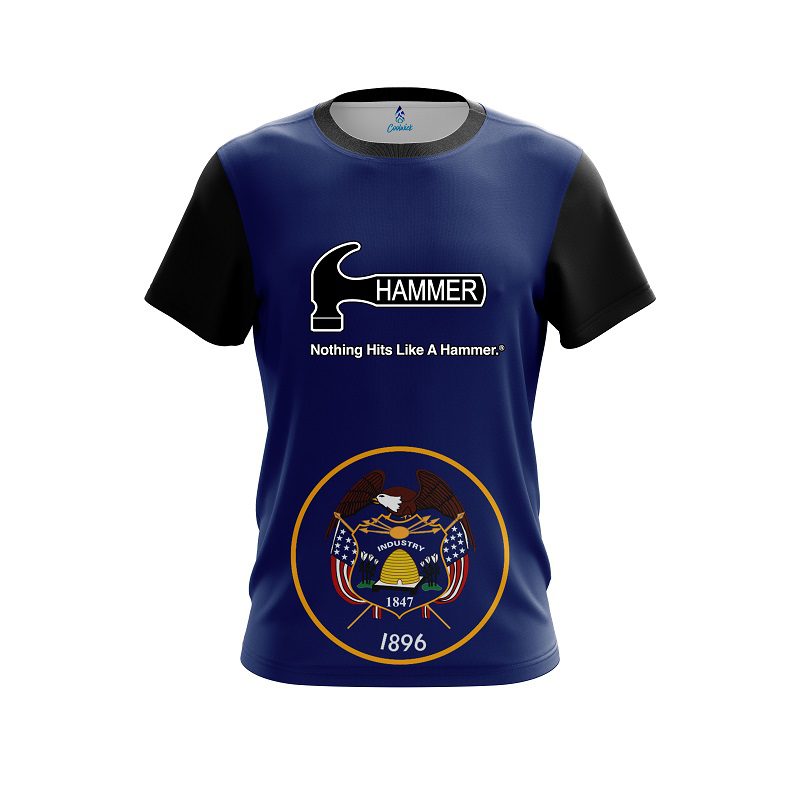 Hammer Utah Flag CoolWick Bowling Jersey