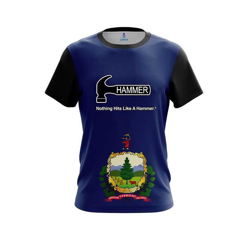 Hammer Vermont Flag CoolWick Bowling Jersey