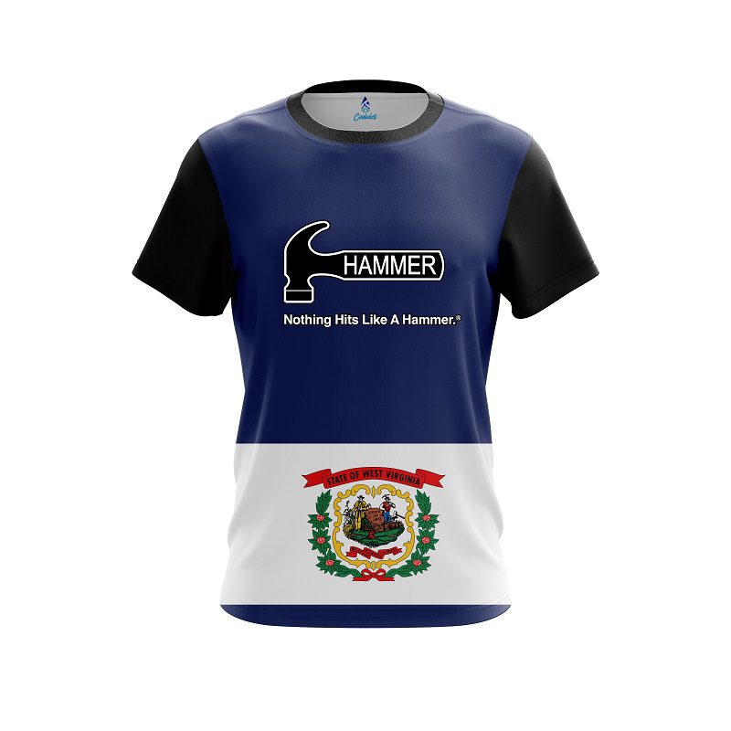 Hammer West Virginia Flag CoolWick Bowling Jersey